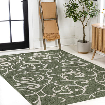 Maribel Traditional Classic All-Over Scroll Area Rug